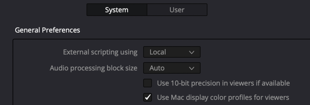 General Preferences and choose Use Mac Display color profiles for viewers.