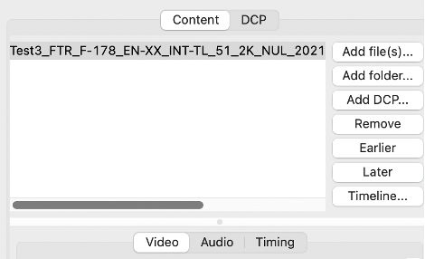 Content DCP