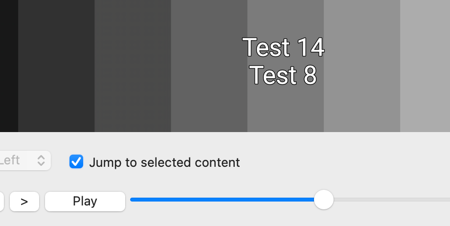 Test subtitles in preview window.
