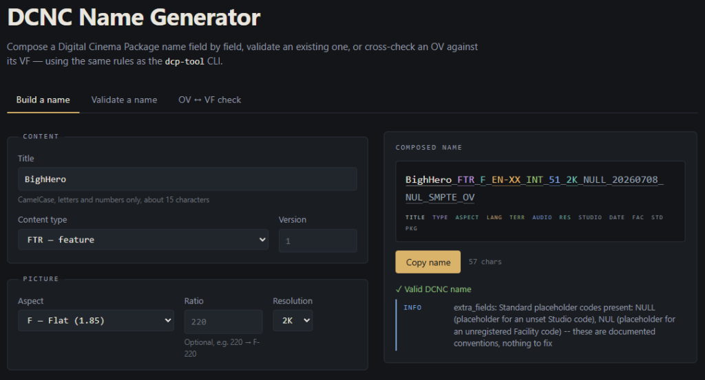 DCNC Name Generator