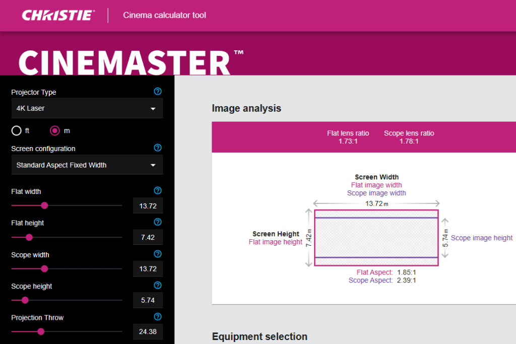 Fixed width screen